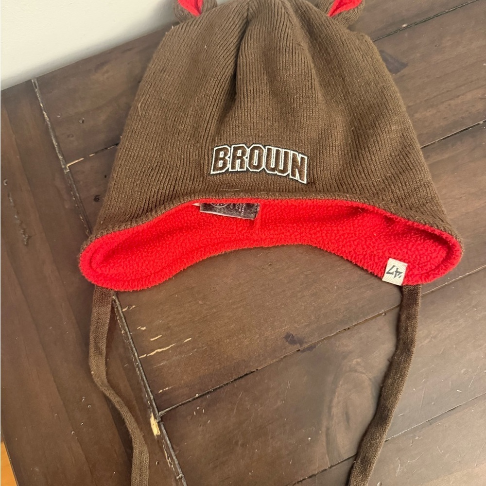 47 Brand Brown University Toddler Winter Hat Ear Flap Fleece Lined